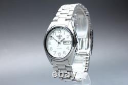 Exc+5 Montre automatique pour homme Seiko 5 7S26-3180 argent blanc du JAPON