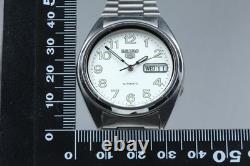 Exc+5 Montre automatique pour homme Seiko 5 7S26-3180 argent blanc du JAPON
