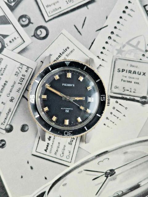 Felser's Captain Cook Diver 200m Montre Vintage 1960s