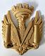 Grand Lip Blason Montre Besançon Bronze 16x13 Cm Pediment Lip Uhr Antik French