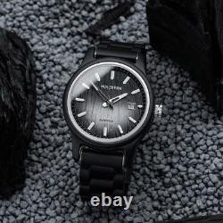 HOLZKERN Montre Homme Automatique Nightbird Érable/Noir