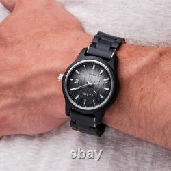 HOLZKERN Montre Homme Automatique Nightbird Érable/Noir