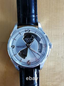 Hamilton Jazzmaster Viewmatic H325650 Open Heart Silver 25 Jewels