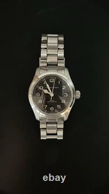 Hamilton Khaki Murph 38mm. Montre Homme Automatique bracelet Acier cadran noir