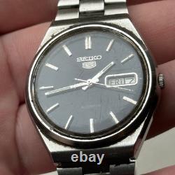 Homme Seiko 5 Montre Automatique Jour Date Japon 6309-8930 Bracelet 36mm À