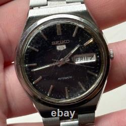 Homme Seiko 5 Montre Automatique Jour Date Japon 6309-8930 Bracelet 36mm À