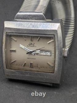 JAZ Automatic Antichoc Vintage 1970 Jour Date Swiss Made Fonctionne
