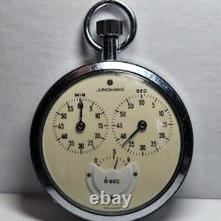 Junghans Rare Vintage Pocket Watch Stopwatch Mechanical Retro 1970 Germany Works