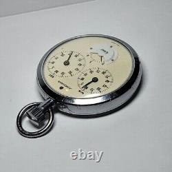 Junghans Rare Vintage Pocket Watch Stopwatch Mechanical Retro 1970 Germany Works