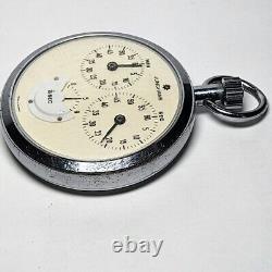 Junghans Rare Vintage Pocket Watch Stopwatch Mechanical Retro 1970 Germany Works