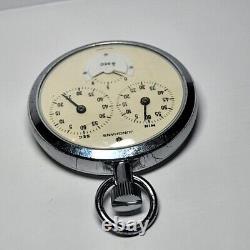 Junghans Rare Vintage Pocket Watch Stopwatch Mechanical Retro 1970 Germany Works