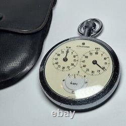 Junghans Rare Vintage Pocket Watch Stopwatch Mechanical Retro 1970 Germany Works