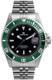 Lorenz Submarine 26121cc Montre Hommes Automatique Noir Acier Virole Vert Jubi