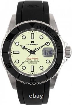 Lorenz Double Injection Full Lume 030197LL Montre Homme Automatique Ceramique