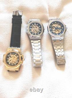 Lot De 3 Montre Automatique Hommes