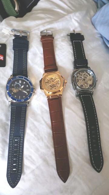 Lot De 3 Montres Automatiques Homme