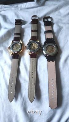 Lot de 3 montres automatiques style squelette Très bon état