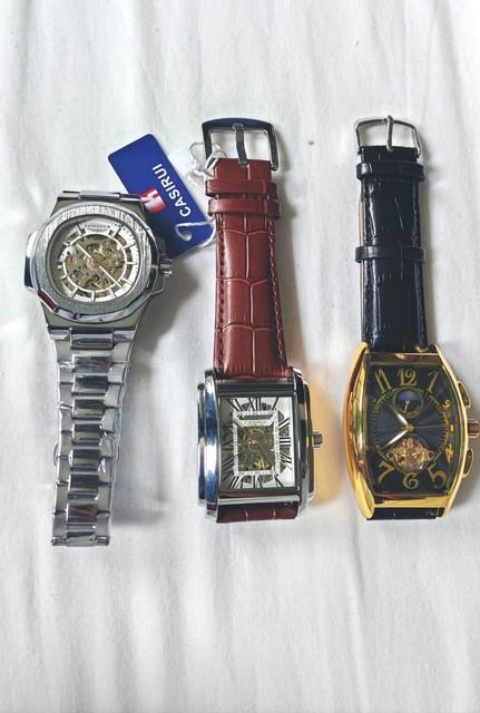 Lot De 3 Montres Homme Automatiques Neuves