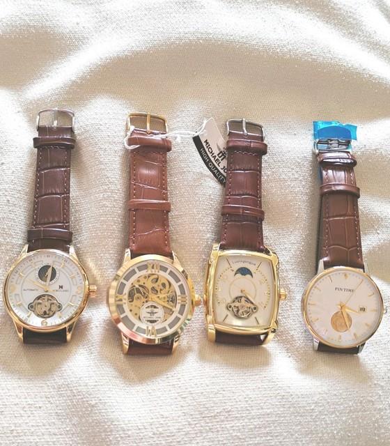 Lot De 4 Montres Automatiques Squelette / Open-heart Excellent &eacute;tat