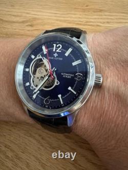 Louis Cottier Montre automatique REF HB34350CABG1 cadran bleu squelette