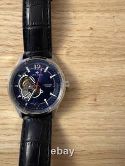 Louis Cottier Montre automatique REF HB34350CABG1 cadran bleu squelette