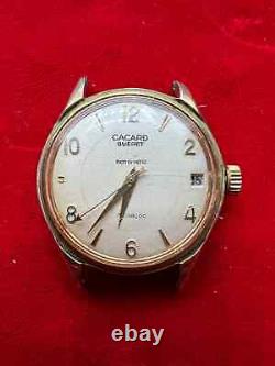 MONTRE A DATE ROTOMATIC CACARD GUERET fonctionne automatique RARE