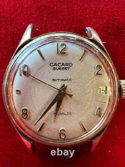 MONTRE A DATE ROTOMATIC CACARD GUERET fonctionne automatique RARE