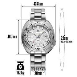 MONTRE De Plongée ADDIESDIVE (WATER RIPPLE+bracelet Silicone)NH35 Automatic