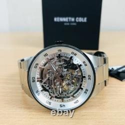 MONTRE Homme Kenneth Cole. Automatique Cadran Squelette en Argent. 299,00 NEUF