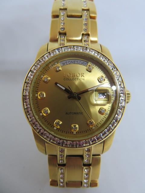 Montre Lobor Aurus 18 Carats Automatique Avec Pierres Swarovski. 299,00 Neuve