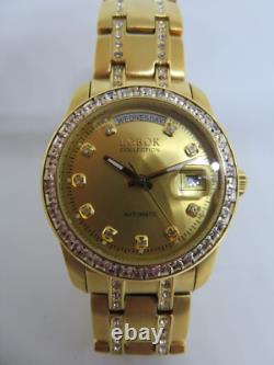 MONTRE LOBOR AURUS 18 Carats Automatique avec Pierres SWAROVSKI. 299,00 Neuve