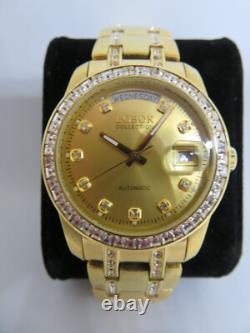 MONTRE LOBOR AURUS 18 Carats Automatique avec Pierres SWAROVSKI. 299,00 Neuve