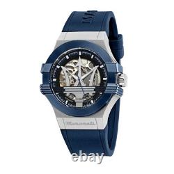 Maserati Potenza Montre Homme Automatique Caoutchouc Bleu (R8821108032)
