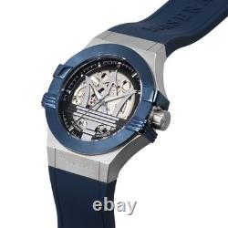 Maserati Potenza Montre Homme Automatique Caoutchouc Bleu (R8821108032)