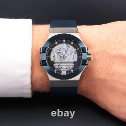 Maserati Potenza Montre Homme Automatique Caoutchouc Bleu (R8821108032)