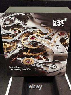 MontBlanc Homme'Timewalker' Argent Cadran Noir Céramique Chaton Automatique