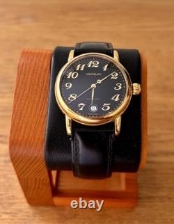 Montblanc Meisterstück 7004 automatique plaqué or cadran noir