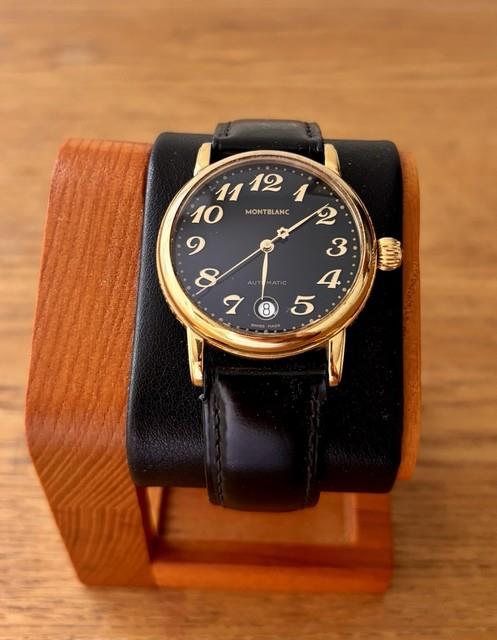 Montblanc Meisterst&uuml;ck 7004 Automatique Plaqu&eacute; Or Cadran Noir