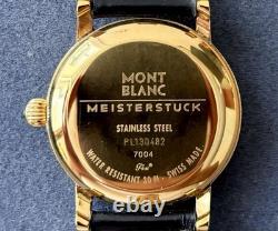 Montblanc Meisterstück 7004 automatique plaqué or cadran noir
