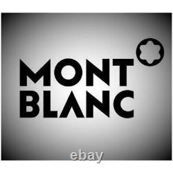 Montblanc montre automatique homme vintage suisse blanc acier cuir noir de luxe