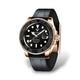 Montre Automatique 10atm Acier Phénix Noir Or Rose Et Noir