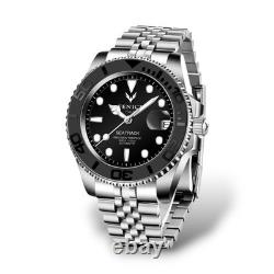 Montre Automatique 10ATM En Acier Phénix Graphite Titan Gris Noir Montre Automatique 10ATM En Acier Phénix Graphite Titan Gris Noir