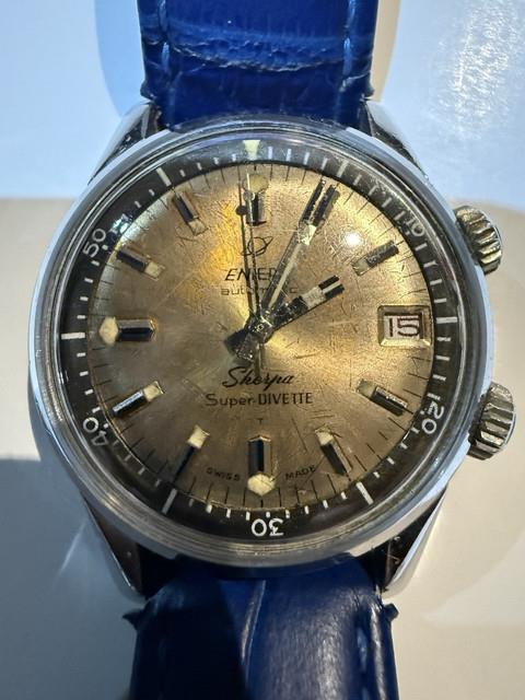 Montre Automatique Enicar Sherpa Super Divette Swiss Made Ultrasonic