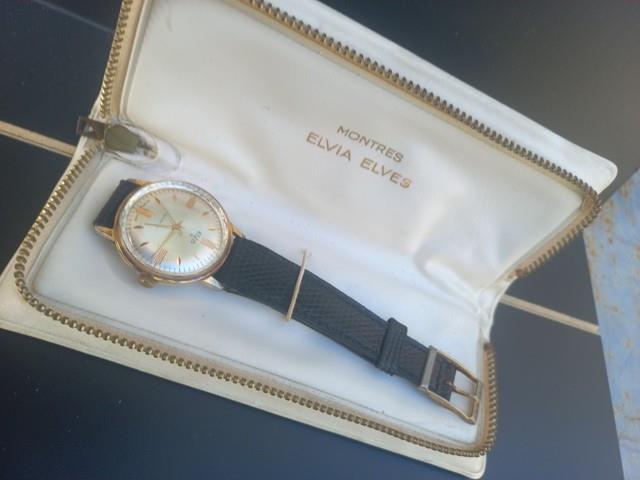 Montre Automatique Elvia Homme Vintage 1970 Etui D' Origine Montres Elvia /elvès