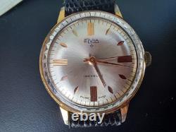 Montre Automatique Elvia Homme Vintage 1970 Etui d' origine Montres Elvia /Elvès