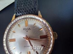 Montre Automatique Elvia Homme Vintage 1970 Etui d' origine Montres Elvia /Elvès