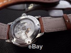 Montre Automatique Eterna Adventic GMT Manufacture, Eterna 3914A, Bracelet cuir