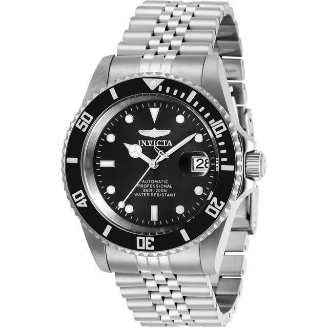 Montre Automatique Homme Invicta Pro Diver 29178 Acier Noir Sub 200mt