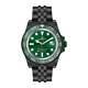 Montre Automatique Homme Lorenz 26130cc Acier Inoxydable Noir Vert Sub 100mt