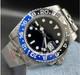 Montre Automatique Homme Lunette Noir Et Bleu (batman)